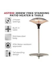 Tower Stainless Steel Free Standing Patio Heater - Image 2 of 6