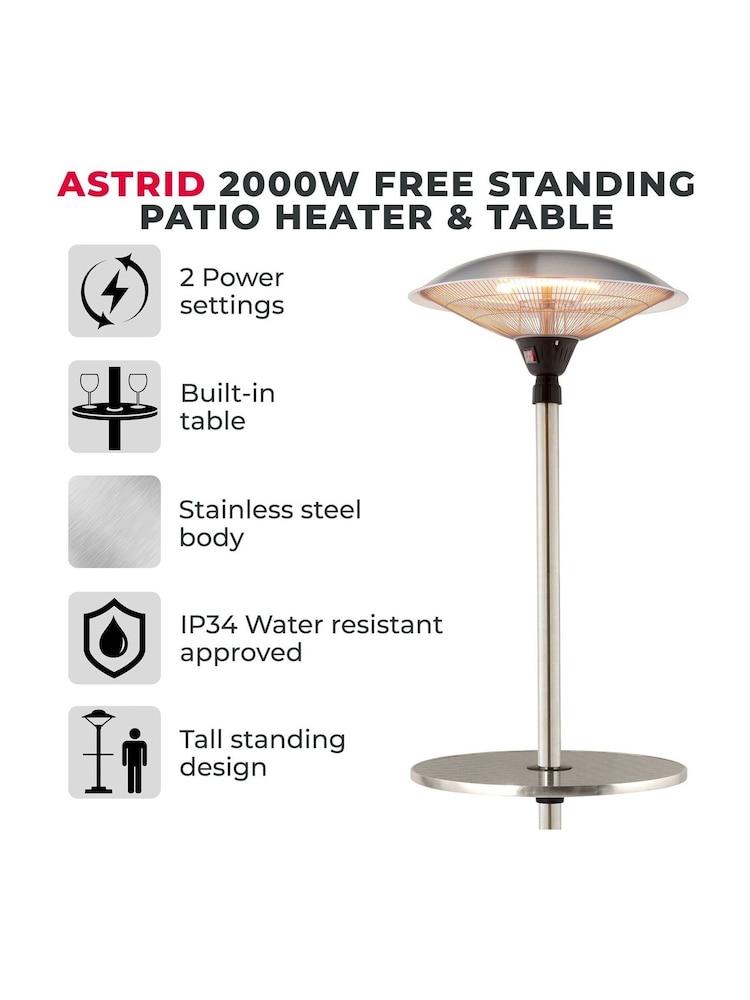 Tower Stainless Steel Free Standing Patio Heater - Image 2 of 6