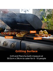 Tower Black Goucho Six Burner Gas BBQ - Image 3 of 6