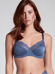 Hunkemoller Blue Sophie Non-Padded Underwired Bra - Image 3 of 6