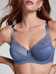 Hunkemoller Blue Sophie Non-Padded Underwired Bra - Image 4 of 6