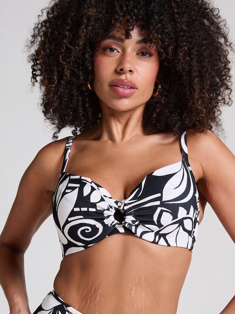 Hunkemoller Mauritius Black Bikini Top - Image 1 of 5