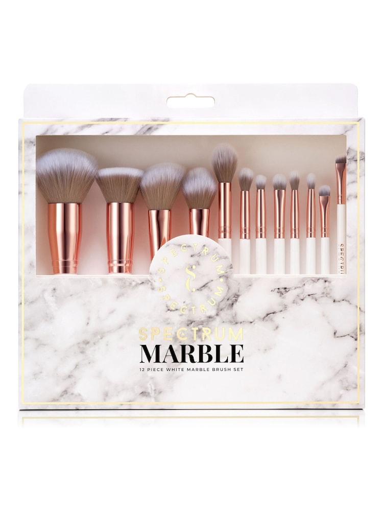 Spectrum Collections Marble Makeup Brush Set 12 Piece - Image 1 of 3