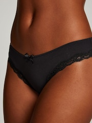 Hunkemoller Lola Brazilian Black Knickers - Image 3 of 5
