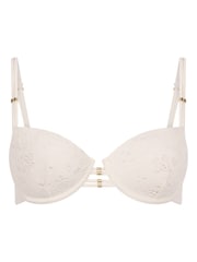 Hunkemoller Crochet White Bikini Top - Image 1 of 2