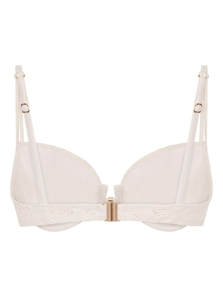 Hunkemoller Crochet White Bikini Top - Image 2 of 2 Hunkemoller Crochet White Bikini Top - Image 2 of 2