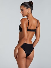 Hunkemoller Pia Brazilian Black Knickers - Image 2 of 5