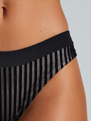 Hunkemoller Pia Brazilian Black Knickers - Image 3 of 5
