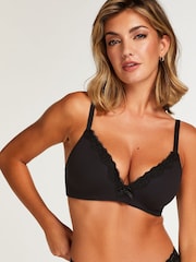 Hunkemoller Lola Padded Non-Wired Black Bra - Image 1 of 5