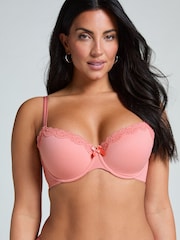 Hunkemoller Pink Lola Padded Underwired Bra - Image 1 of 5