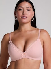 Hunkemoller Pink Lola Padded Non-Wired Bra - Image 1 of 5