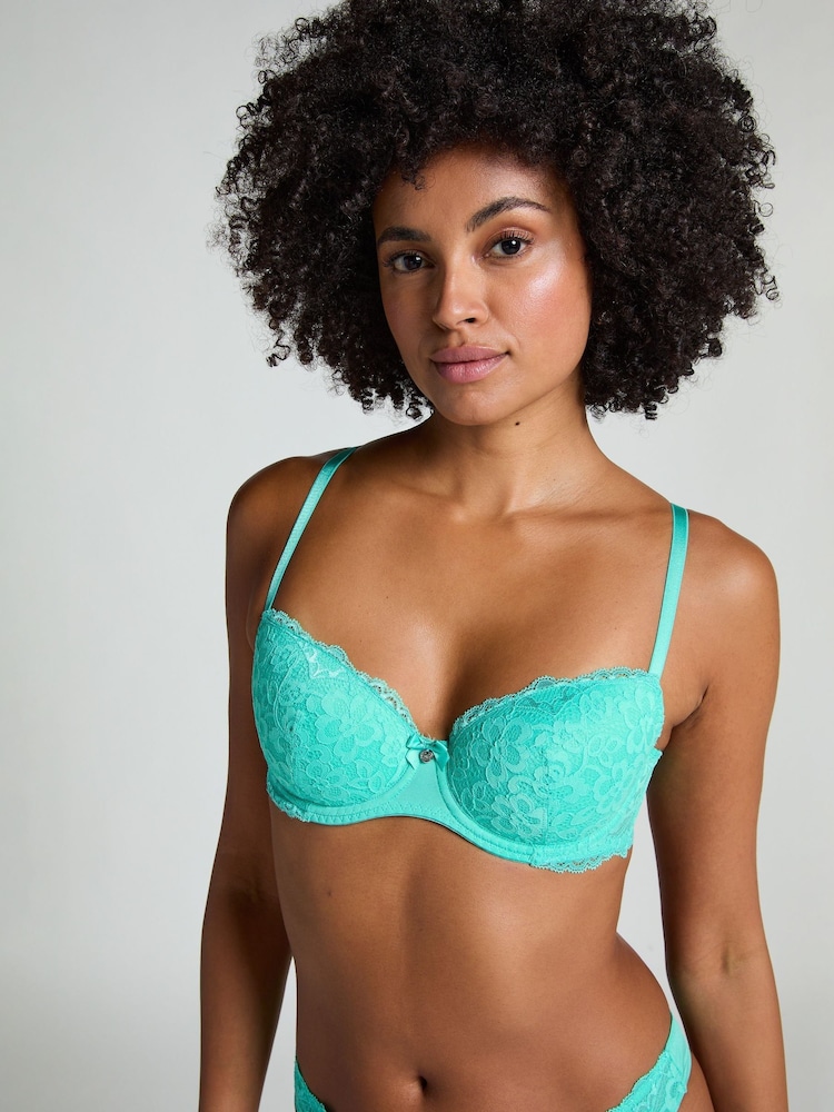 Blau - Hunkemöller Purple Marine Padded Underwired Bra - Bild 1 von 5