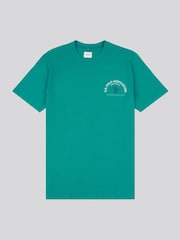U.S. Polo Assn Green Boys Front Back Print Graphic 100% Cotton T-Shirt - Image 1 of 4