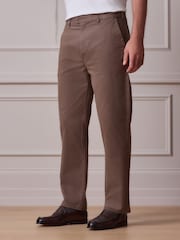 Taupe - Rak passform - Ultimata Chino-byxor - Bild 1 av 5