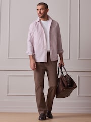 Taupe - Rak passform - Ultimata Chino-byxor - Bild 3 av 5