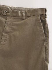 Taupe Straight Fit Signature Ultimate Motionflex Chino Trousers - Image 8 of 10