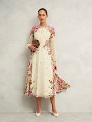 Hobbs Cream Petite Eva Dress - Image 1 of 4