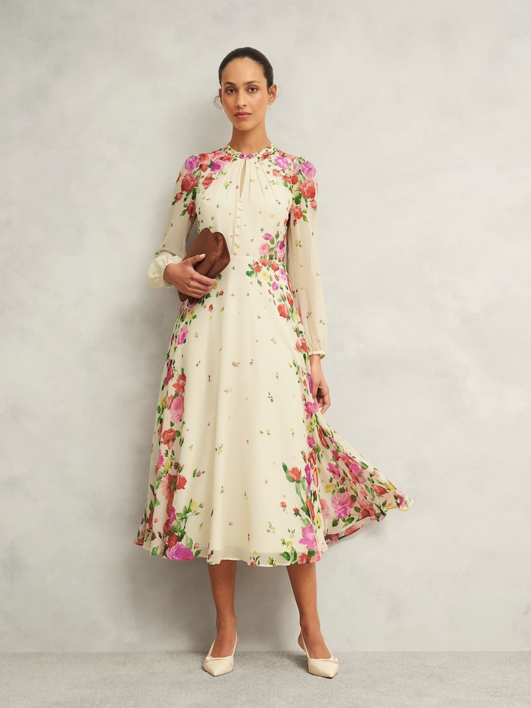 Hobbs Cream Petite Eva Dress - Image 1 of 4