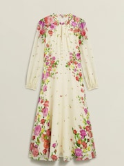 Hobbs Cream Petite Eva Dress - Image 4 of 4