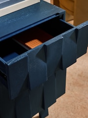 MADE.COM Blue Stained Mango Wood Ronan Small Sideboard - Image 2 of 5