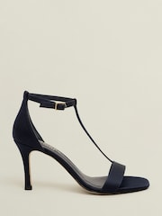 Hobbs Blue Nadia T-bar Sandals - Image 1 of 3