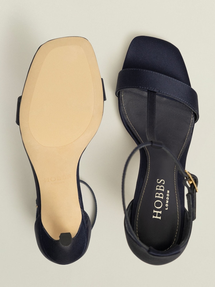 Hobbs Blue Nadia T-bar Sandals - Image 3 of 3 Hobbs Blue Nadia T-bar Sandals - Image 3 of 3