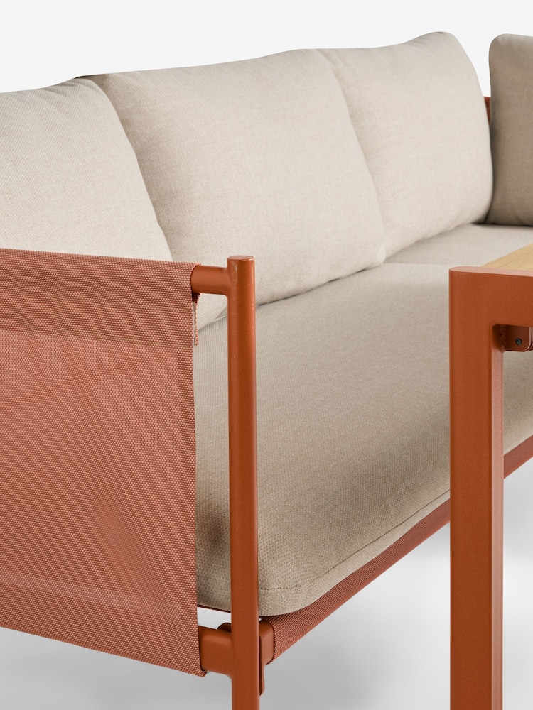 MADE.COM Terracotta Estelle Garden Corner Dining Lounge Set - Image 7 of 7