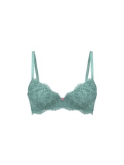 Victoria's Secret Arctic Green Lightly Lined Demi Lace Bra - Image 3 of 3