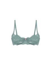 Victoria's Secret Arctic Green Unlined Balcony Lace Bra - Image 3 of 3