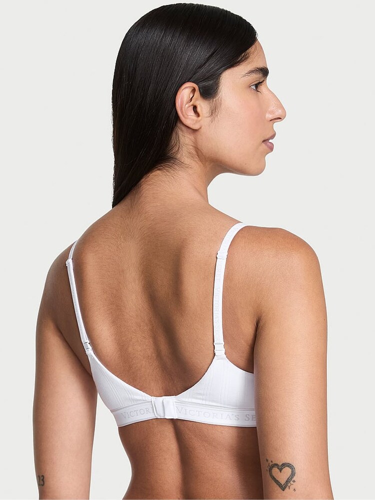 Victoria's Secret White Full Cup Push Up Modal Bra - Image 2 of 3 Victoria's Secret White Full Cup Push Up Modal Bra - Image 2 of 3