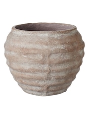 Oka Natural Small Decardi Ribbed Vase - Image 1 of 2