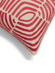 Oka Red Salvador Cushion Cover - Image 4 of 4