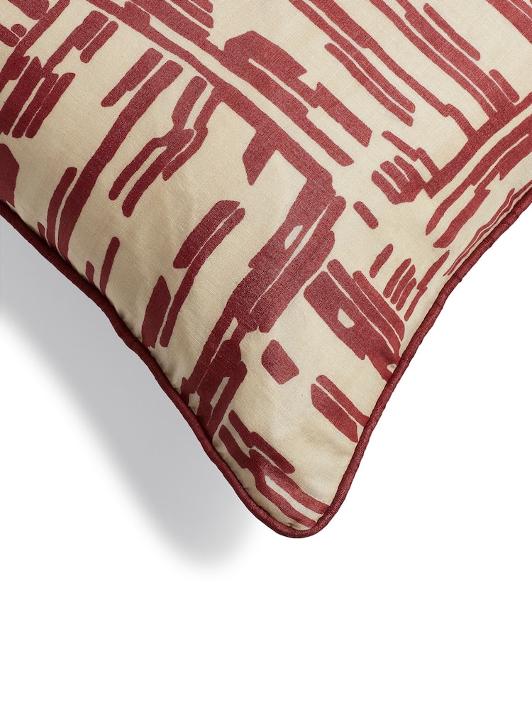 Oka Red Francis Cushion Cover - Image 4 of 4