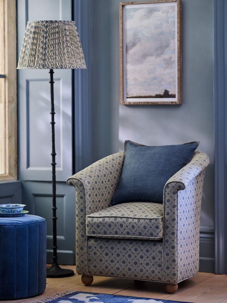 Oka Grey Archibald Cushion Cover - Image 1 of 3 Oka Grey Archibald Cushion Cover - Image 1 of 3