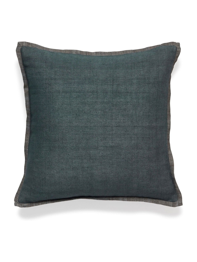 Oka Grey Archibald Cushion Cover - Image 2 of 3