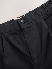 Black Regular Tapered Fit Stretch Chinos Trousers - Image 3 of 5