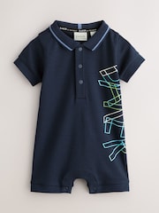 Baker by Ted Baker Navy Graphic Romper - Imaginea 1 din 5