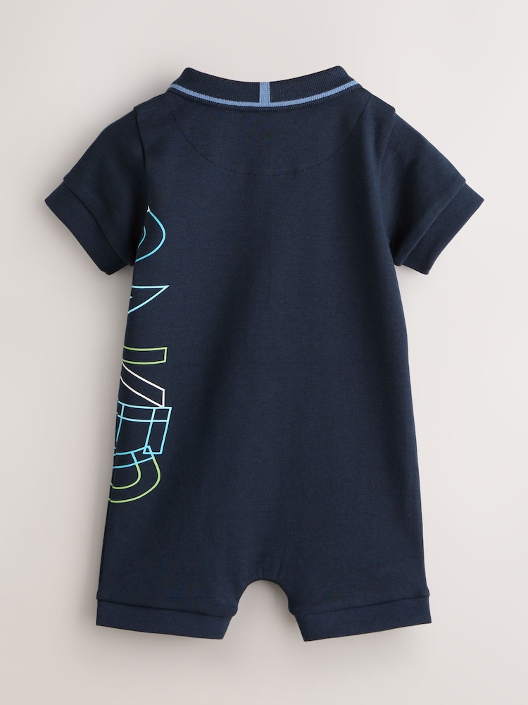 Baker by Ted Baker Navy Graphic Romper - Imaginea 2 din 5