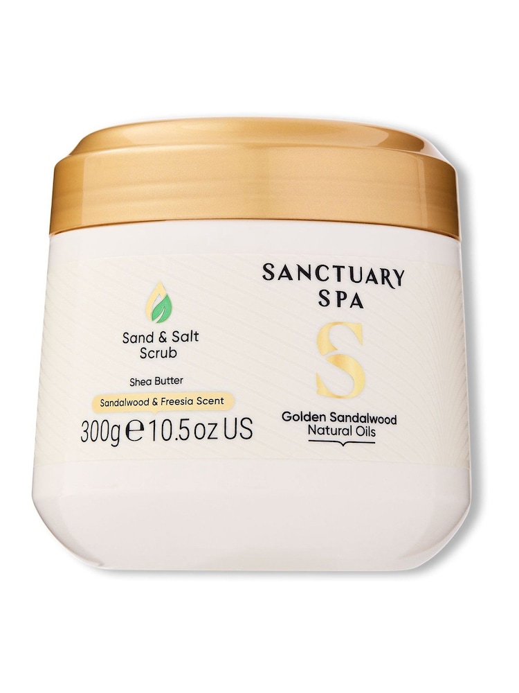 Sanctuary Spa Golden Sandalwood Natural Oils Sand & Salt Scrub 300g - Image 1 of 1