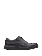 črna - širok kroj (H) - Usnjeni čevlji Clarks Un Abode Ease - Slika 1 iz 7