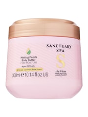 Sanctuary Spa Lily & Rose Natural Oils Melting Pearls Body Butter 300ml - Image 1 of 3
