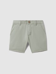 Pistacho - Pantalones cortos chinos con elástico Wicket de Reiss - Imagen 2 de 5
