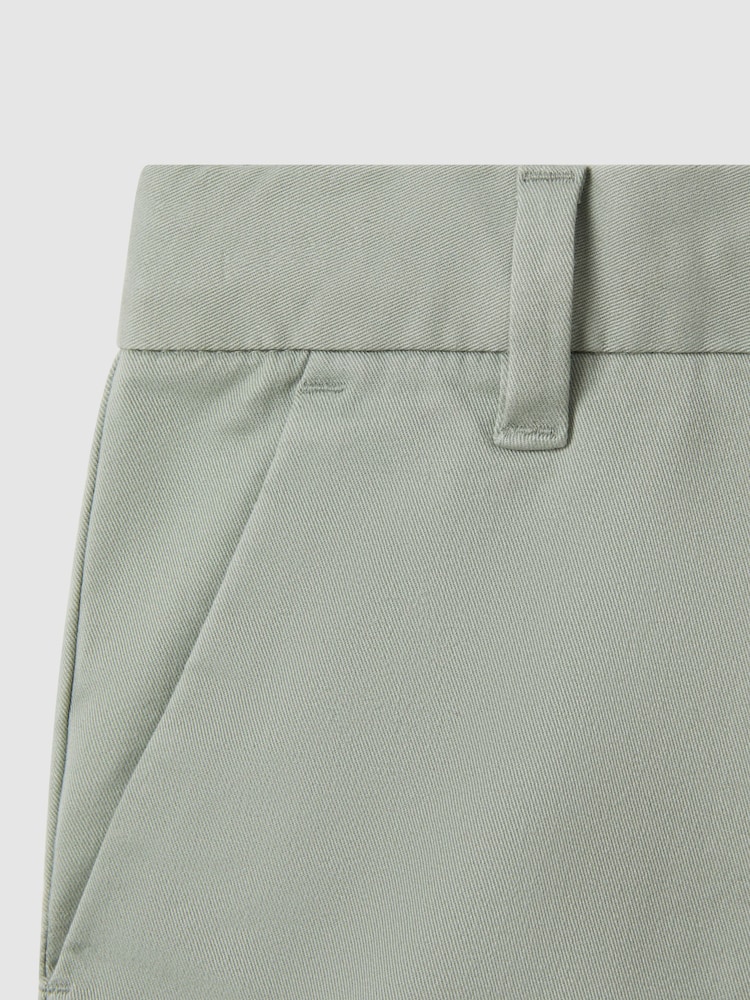 Pistacho - Pantalones cortos chinos con elástico Wicket de Reiss - Imagen 5 de 5