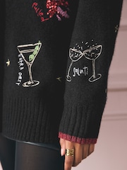 Rockett St George Embroidered Motif Christmas Cardigan - Imagem 4 de 11