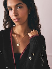 Rockett St George Embroidered Motif Christmas Cardigan - Imagem 5 de 11