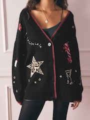 Rockett St George Embroidered Motif Christmas Cardigan - Imagem 6 de 11