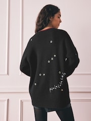 Rockett St George Embroidered Motif Christmas Cardigan - Imagem 7 de 11