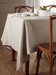 Secret Linen Store Natural Twill Table Cloth - Image 1 of 3
