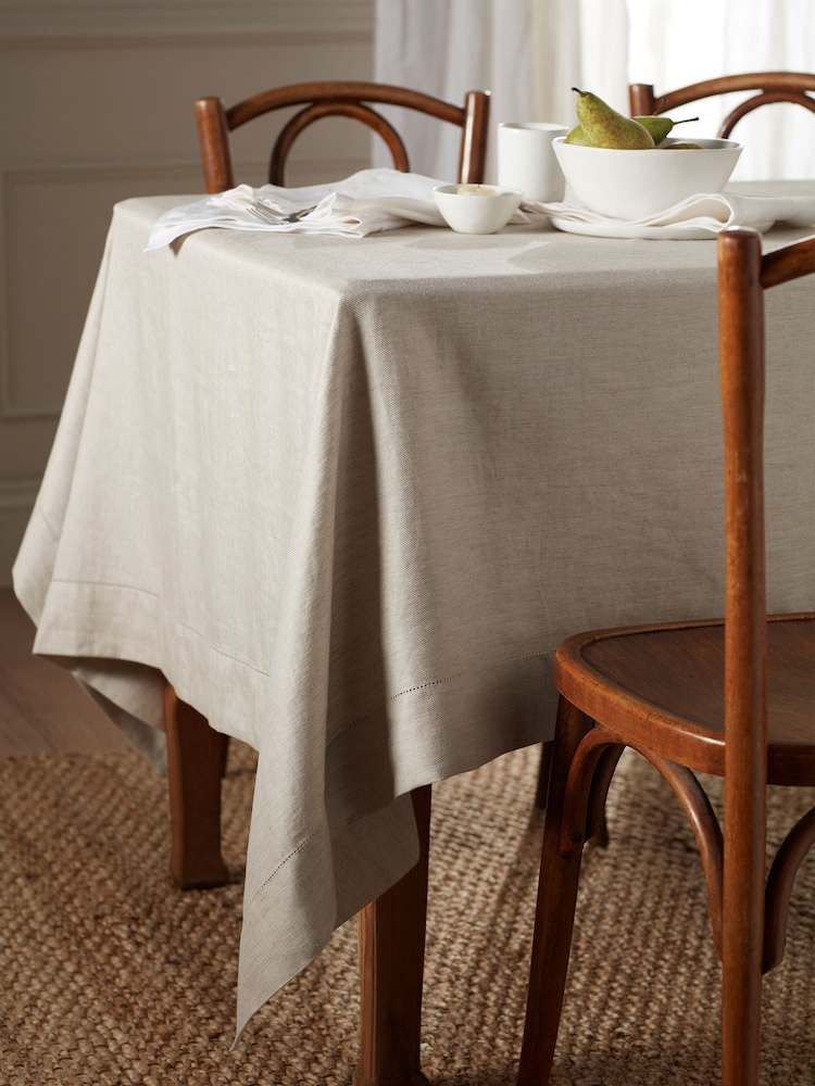 Secret Linen Store Natural Twill Table Cloth - Image 1 of 3