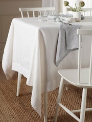 Secret Linen Store Off White Twill Table Cloth - Image 1 of 3